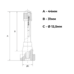 Вентель безкамерний Ø12.5/31*44 мм (TR600HP)