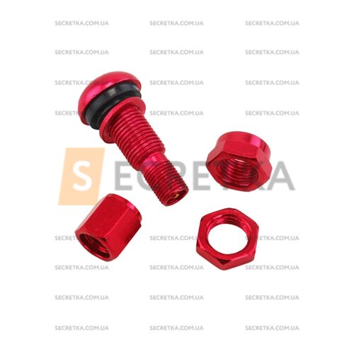 Вентель разборной Rays Volk Racing Red высота 39 мм (PQY-WR11RE)