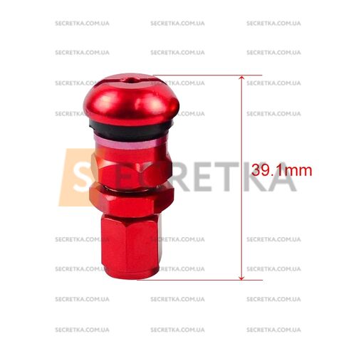 Вентель разборной Rays Volk Racing Red высота 39 мм (PQY-WR11RE)