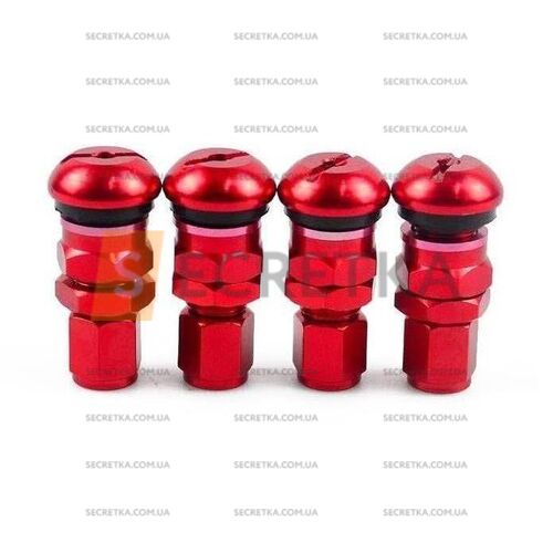 Вентель разборной Rays Volk Racing Red высота 39 мм (PQY-WR11RE)