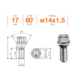 Болт колесный Ellis M14x1,5x35 Конус (B156)