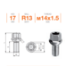Болт колесный Ellis M14x1,5x27 Сфера (облегченный) (B950)