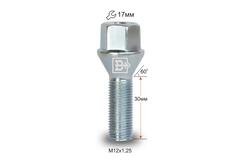 Болт колесный M12x1,25x30 Конус (072120 V)
