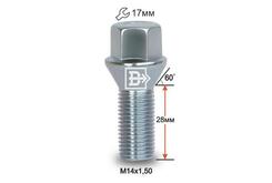 Болт колесный M14x1,5x28 Конус (074110 Z)