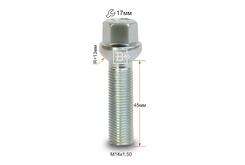 Болт колесный M14x1,5x45 Сфера (084177 Z)
