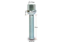 Болт колесный M12x1,5x55 Сфера (085216 Z)