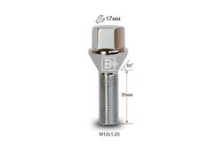 Болт колесный Vector M12x1,25x30 Конус (K 172120 Cr)