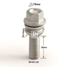 Болт колесный M14x1,5x36 Сфера Touareg (T1984142)