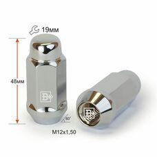 Гайка колесная M12x1,5x48 Конус (411945 Cr)