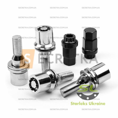 Болты секретные Starleks М12Х1,25Х36 Прессшайба (372Peugeot-2Key)