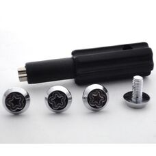 Комплект секретных винтов для номерных знаков M6x12x1.00 C121612-4(Starleks)