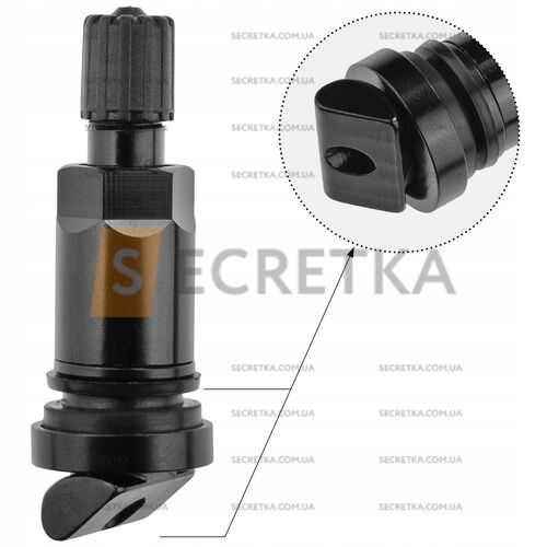 Вентель разборной под датчик давления TPMS Siemens VDO трикутний фланець (17-20725AK Black)