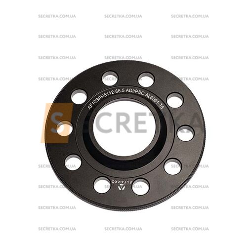Колесная проставка 10мм PCD 5x112 DIA 66.6 для Audi, Porsche под родные диски (Кованая)