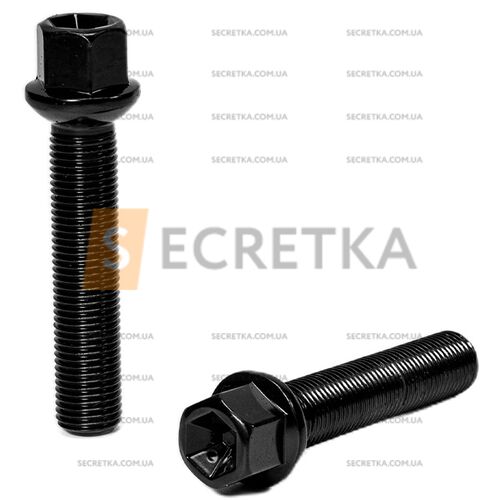 ALFARRO | Болт колесный A184250M BA М14х1, 5х65мм Сфера R14 Черный Ключ 17 (Mercedes-Benz)