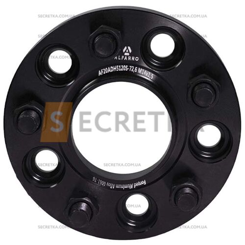 Колесная проставка-адаптер 1 шт. 20мм PCD 5x120 DIA 72.6 со шпильками 14x1.5 для Land Rover (Кованая)