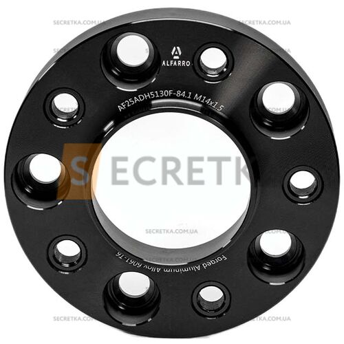 Колесная проставка-адаптер 1 шт. 25мм PCD 5x130 DIA 84.1 с футорками 14x1.5 для Mercedes-Benz, Ssang Yong (Кованая)