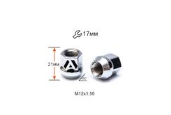 Гайка колесная A300045 М12х1,5х21мм Конус (Mazda, Kia, Hyundai, Daihatsu) Открыта Хром Ключ 17