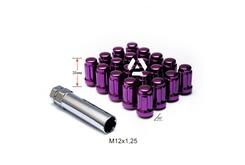 Гайка шлицевая A211444SD PP-20 М12х1,25х35мм Конус Фиолетовый хром 20гаек+1 спец.ключ в комплекте