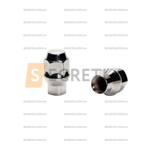 ALFARRO | Гайка колесная A411444 ЭТ Cr M12X1,25 Хром высота 36,6 мм Конус с носиком(D=15,5мм), закр., ключ 19мм