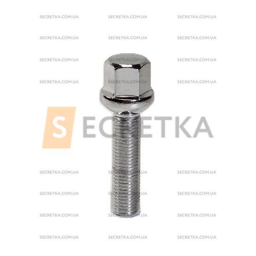 Болт колесный A185177 Cr М12х1,5х45мм Сфера Хром Ключ 17 (Audi, Mercedes-Benz, Seat, Skoda, Volkswagen) Удлиненный