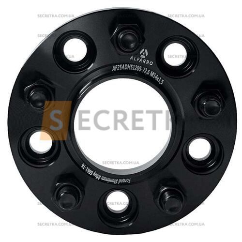 Колесная проставка-адаптер 1 шт. 25мм PCD 5x120 DIA 72.6 со шпильками 14x1.5 для Land Rover (Кованая)