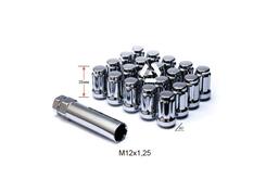 Гайка шлицевая A211444SD CR-20 М12х1,25х35мм Конус Хром 20гаек+1 спец.ключ в комплекте