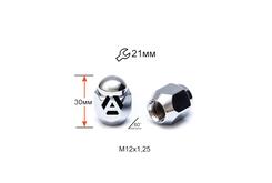 Гайка колесная A701144 М12х1,25х30мм Конус (Matiz, Nissan, Niva, Subaru, Suzuki) Закрыта Хром Ключ 21