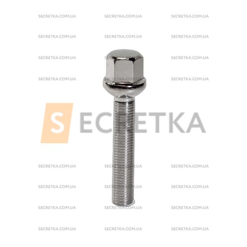 Болт колесный A185235 Cr М12х1,5х60мм Сфера Хром Ключ 17 (Audi, Mercedes-Benz, Seat, Skoda, Volkswagen) Удлиненный