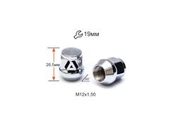 Гайка колесная A801145 М12х1, 5х26, 5мм Конус (Mazda, Kia, Hyundai, Daihatsu) Закрыта Хром Ключ 19