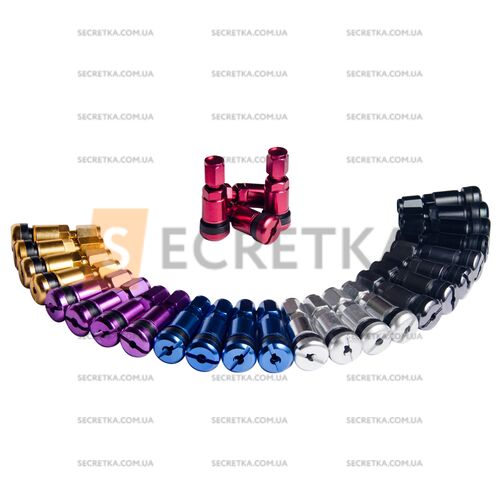 Ніпель, вентиль легковий розбірний, колір синій