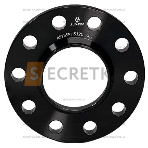 ALFARRO | Колесная проставка 1 шт. 15 мм PCD 5x120 DIA 74.1 для BMW X5 (E70, F15, F85), X6 (E71, F16, F86) Кованая под родные диски