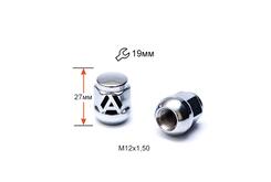 ALFARRO | Гайка колесная A401145B M12x1,5x27мм Сфера (Acura, Chery, Honda) Закрытая Хром ключ 19