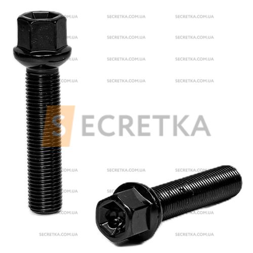 ALFARRO | Болт колесный A184235M BA М14х1, 5х60мм Сфера R14 Черный Ключ 17 (Mercedes-Benz)