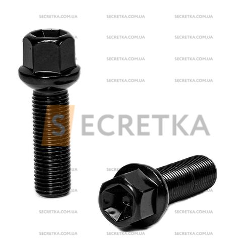 ALFARRO | Болт колесный A184157M BA М14х1,5х40мм Сфера R14 Черный Ключ 17 (Mercedes-Benz)
